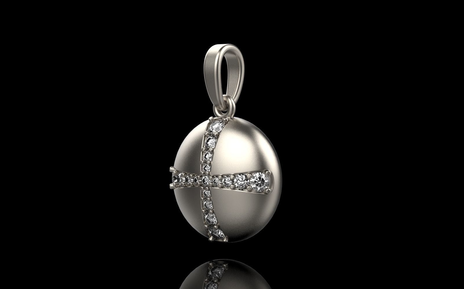 cross hollow pendant model 345 3D print model_29