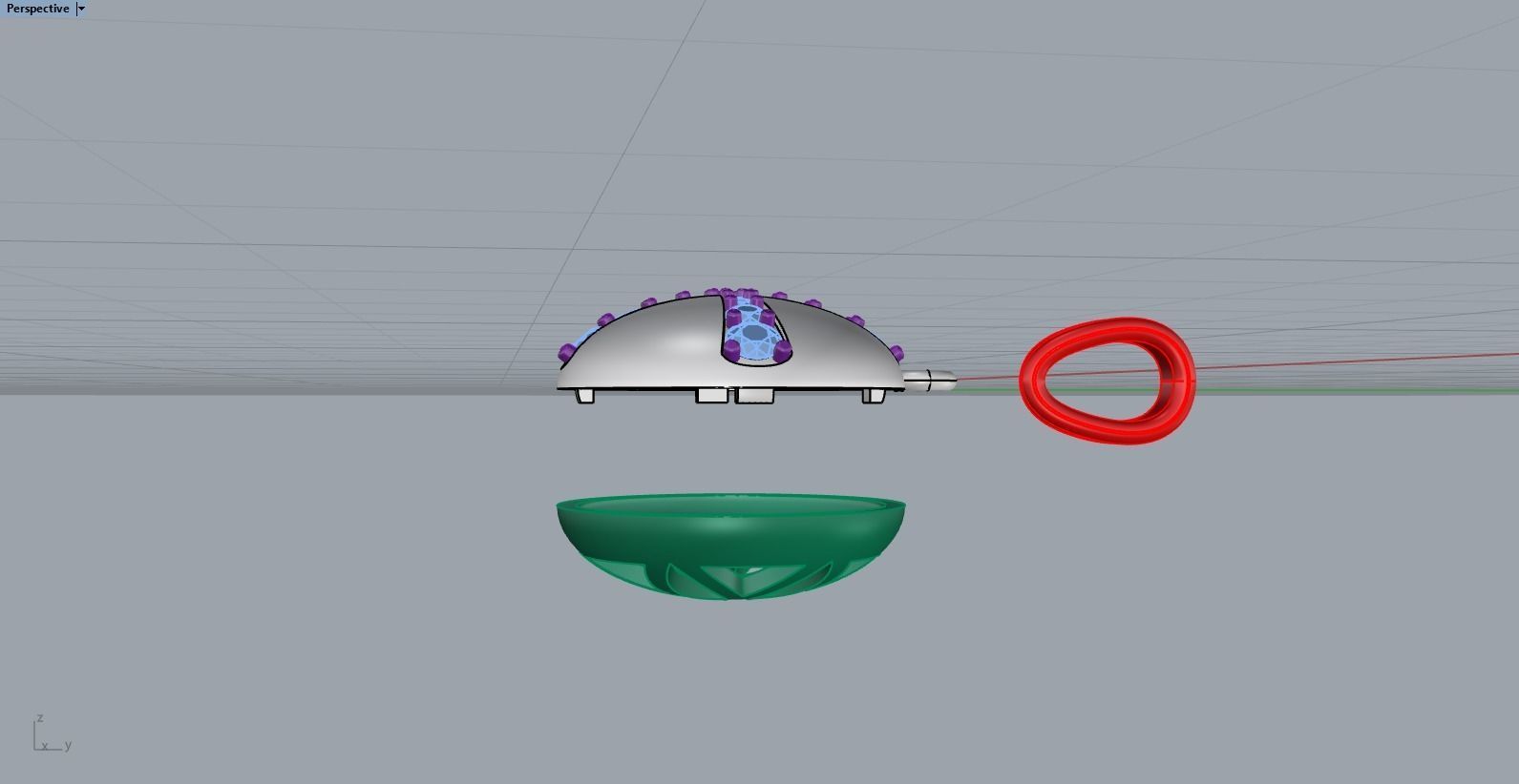 cross hollow pendant model 345 3D print model_5