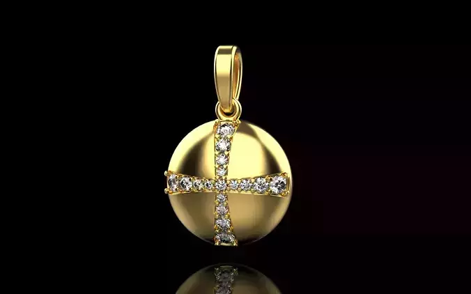 cross hollow pendant model 345