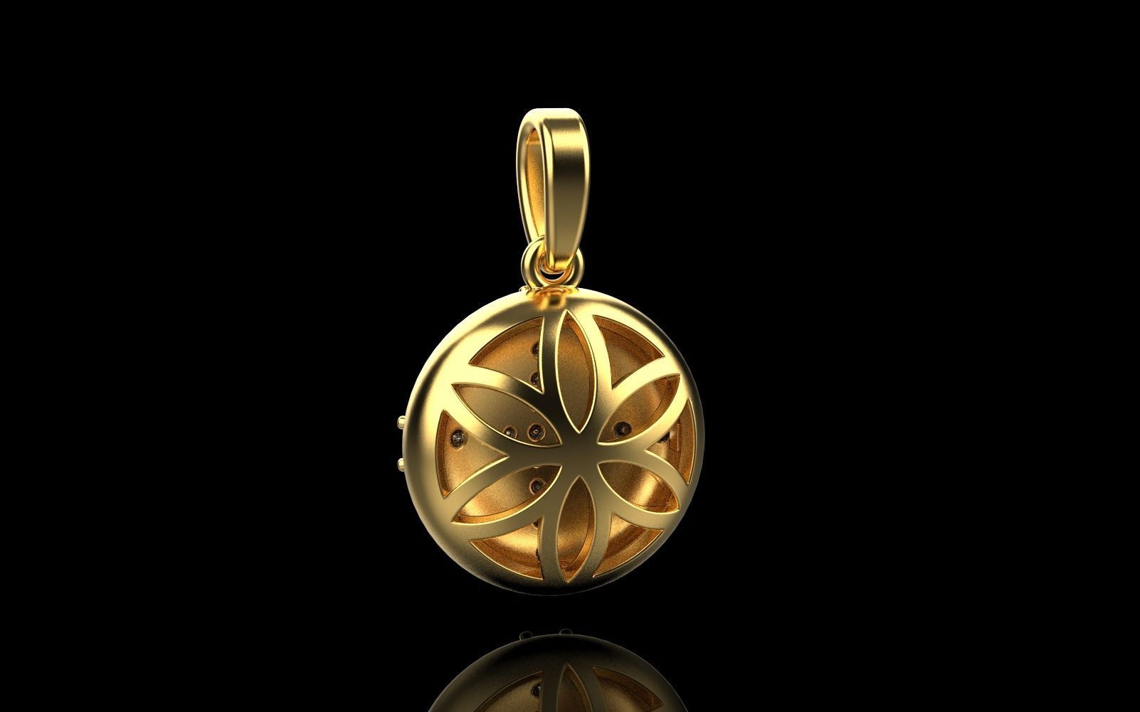 cross hollow pendant model 345 3D print model_34