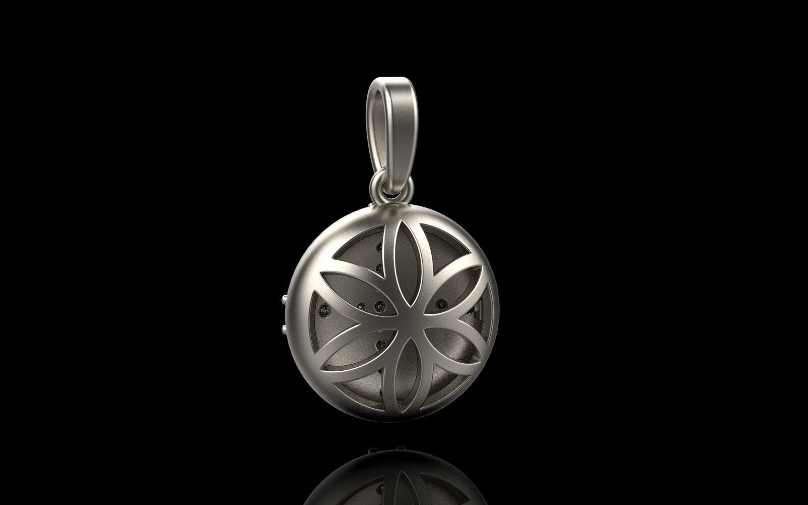 cross hollow pendant model 345 3D print model_36