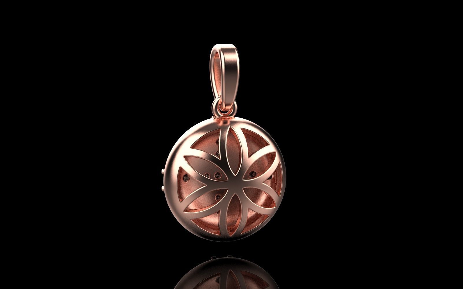 cross hollow pendant model 345 3D print model_37