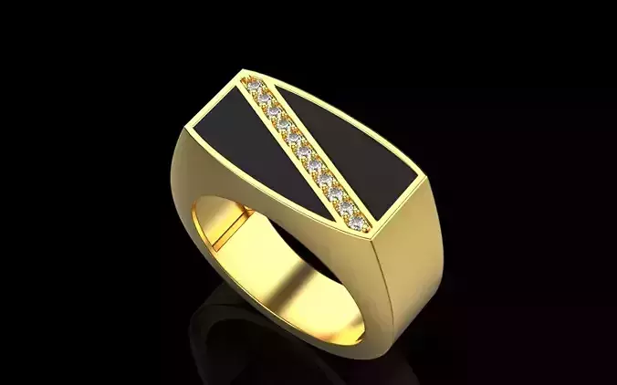 Men signet ring model 346