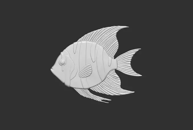 tropical fish cnc model for baserelife