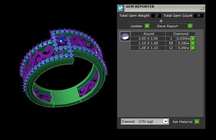Rings 3D print model_3