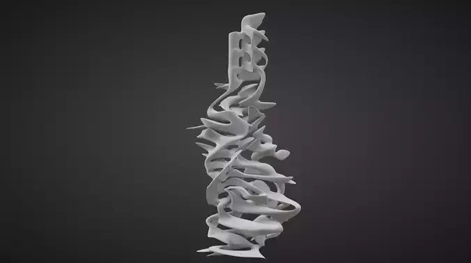Abstract Fluid Tower 3D model