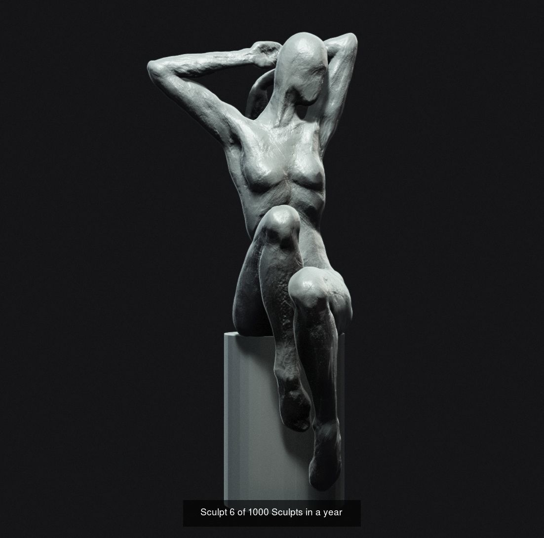 Excerpt from the 1000 sculpts in a year series 3D Model Collection_6