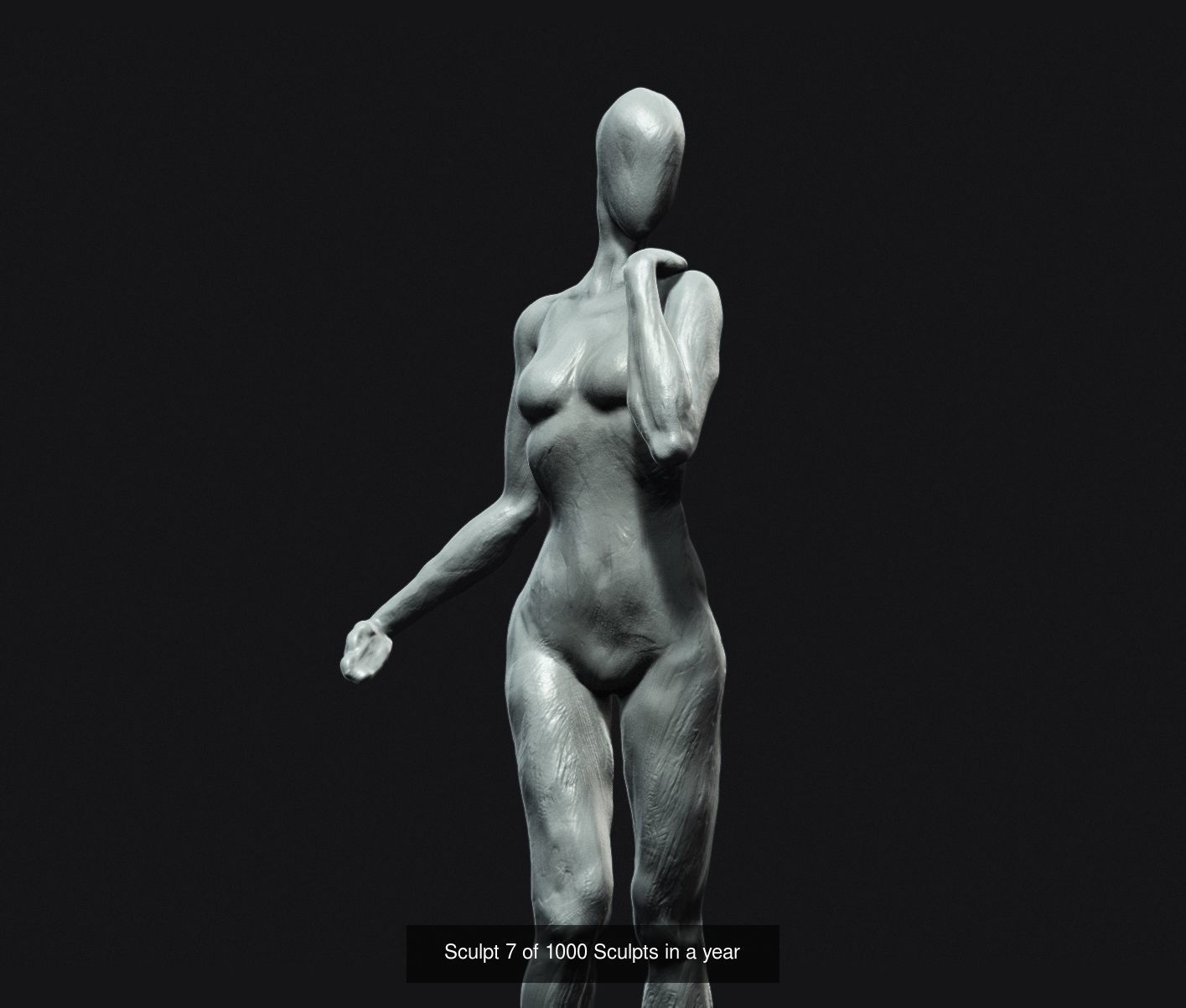 Excerpt from the 1000 sculpts in a year series 3D Model Collection_7