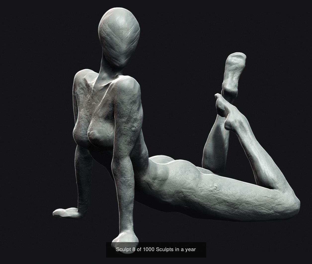 Excerpt from the 1000 sculpts in a year series 3D Model Collection_8
