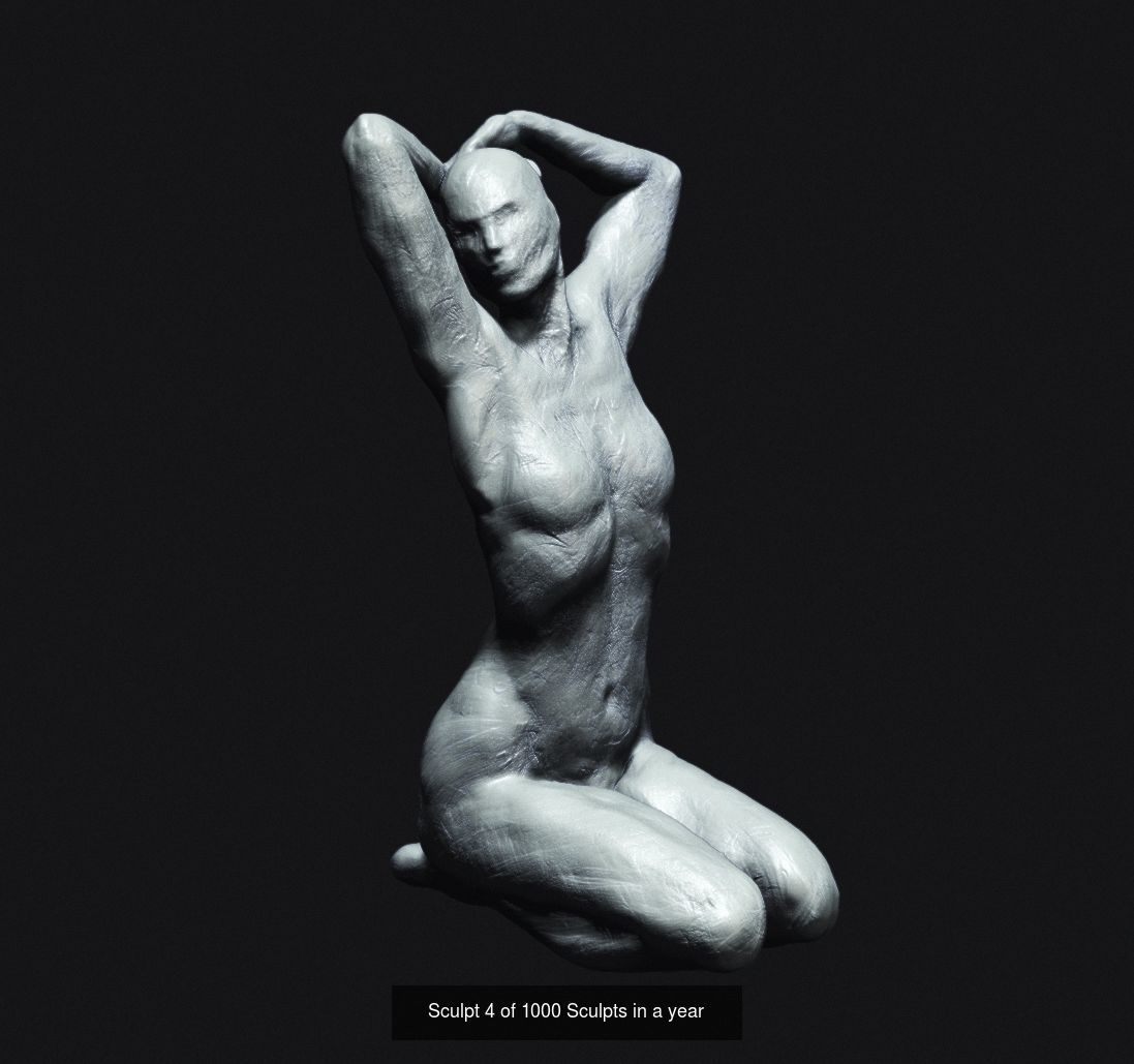 Excerpt from the 1000 sculpts in a year series 3D Model Collection_4