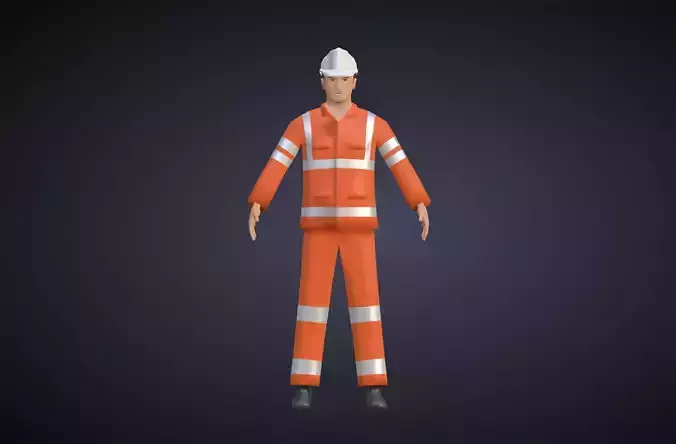 Lowpoly Electric Engineer