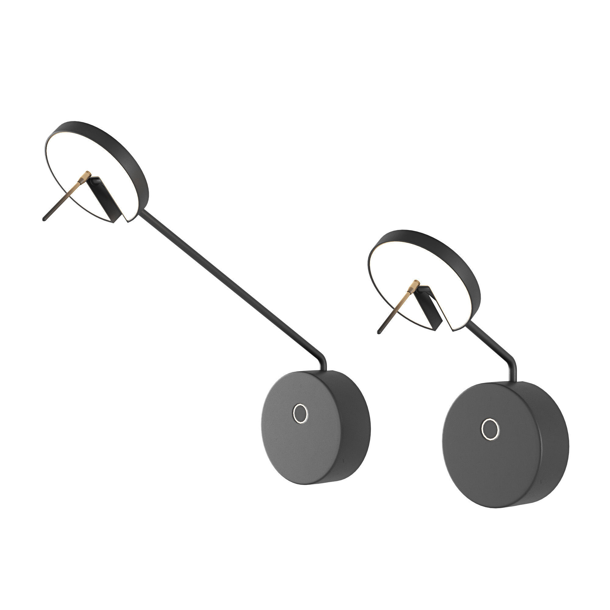 Invisible Wall Lamps LedsC4 set 01 3D model_2