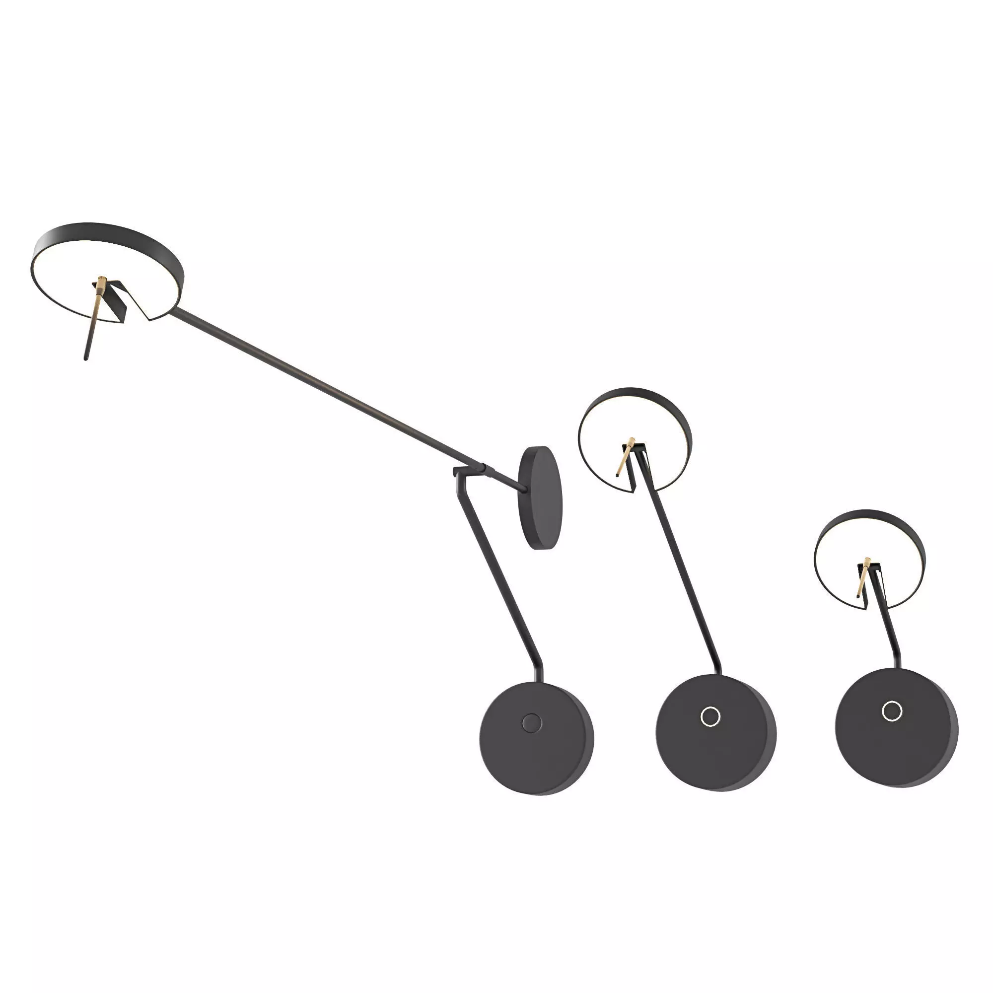 Invisible Wall Lamps LedsC4 set 01 3D model_0