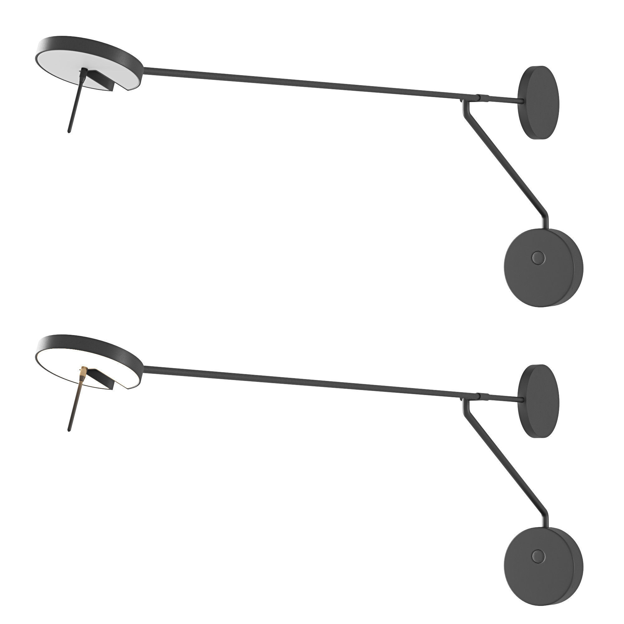 Invisible Wall Lamps LedsC4 set 01 3D model_3