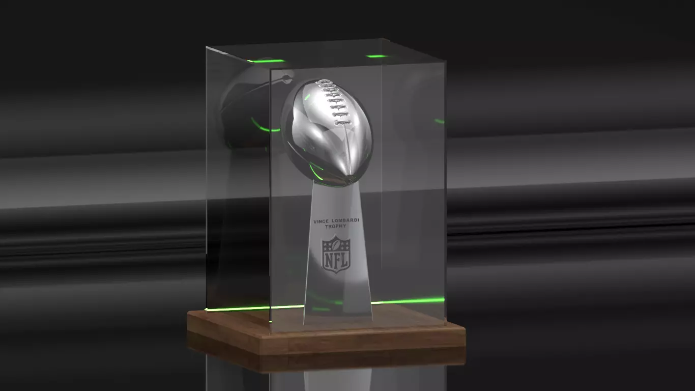 Vince Lombardi Trophy Super Bowl 3D print model_0