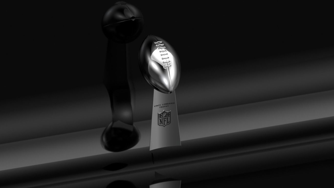 Vince Lombardi Trophy Super Bowl 3D print model_1