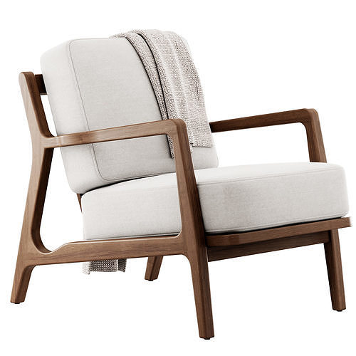 Verity Lounge Chair by Poly and Bark 3D model 5