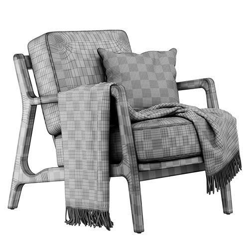 Verity Lounge Chair by Poly and Bark 3D model 6