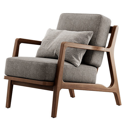 Verity Lounge Chair by Poly and Bark 3D model 2