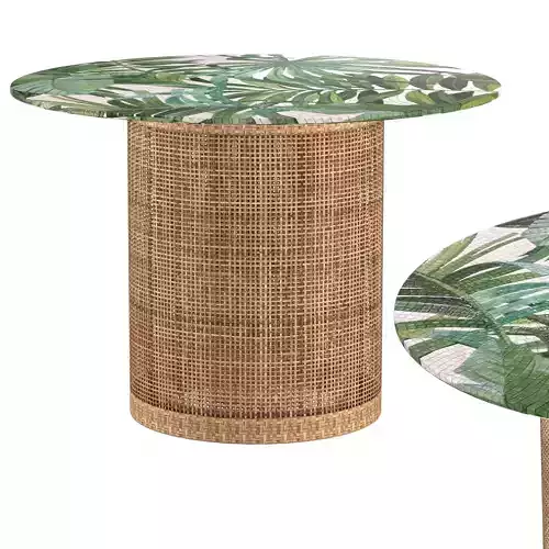 Rotan round outdoor table