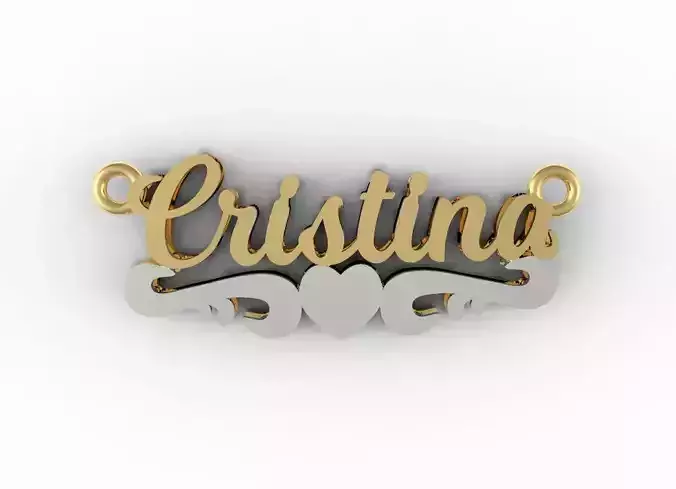 Cristina name plate