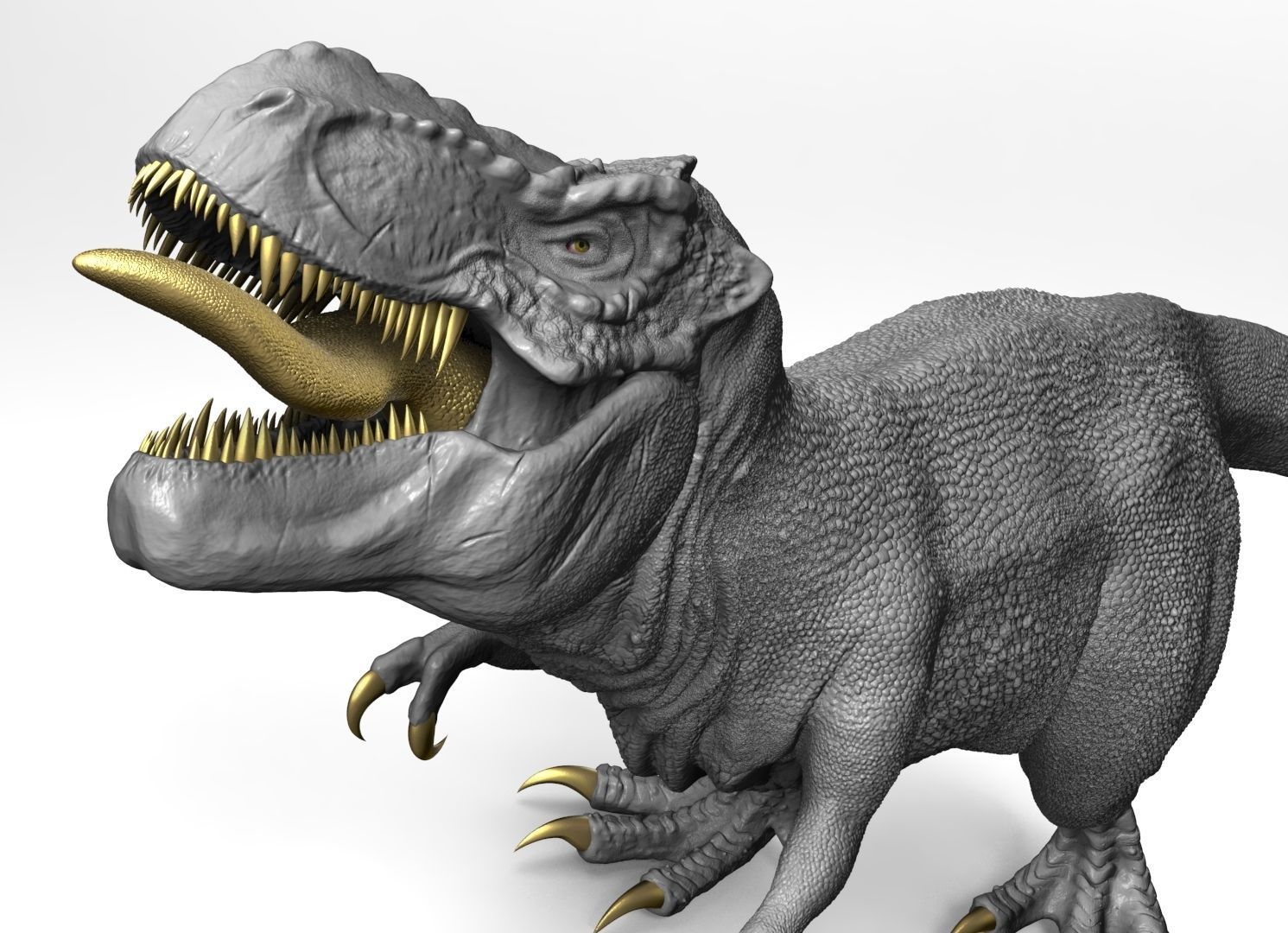 T-REX - TEC PRINTING 3D JURASSIC PARK  3D print model_3