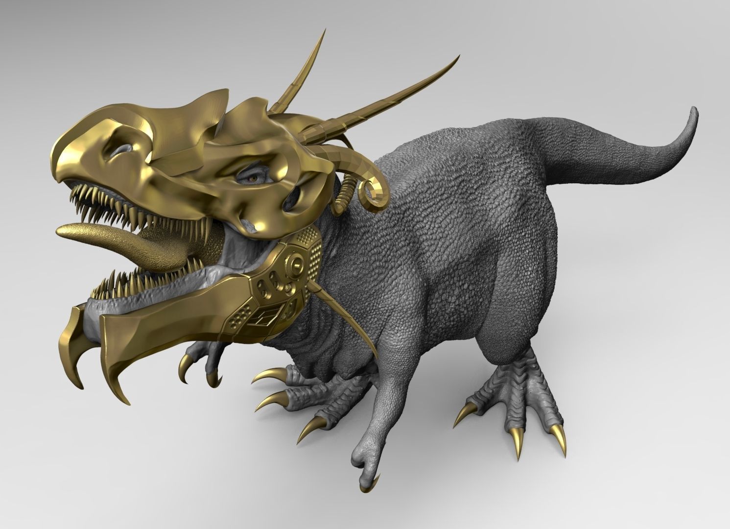 T-REX - TEC PRINTING 3D JURASSIC PARK  3D print model_5