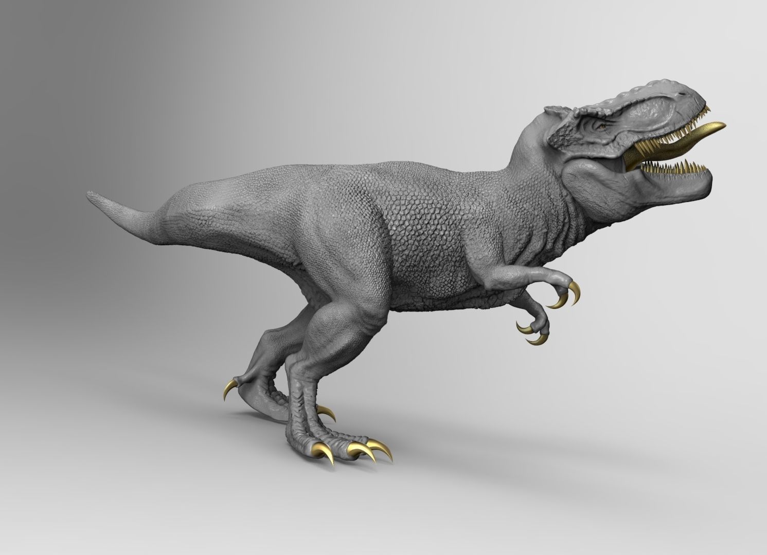 T-REX - TEC PRINTING 3D JURASSIC PARK  3D print model_2
