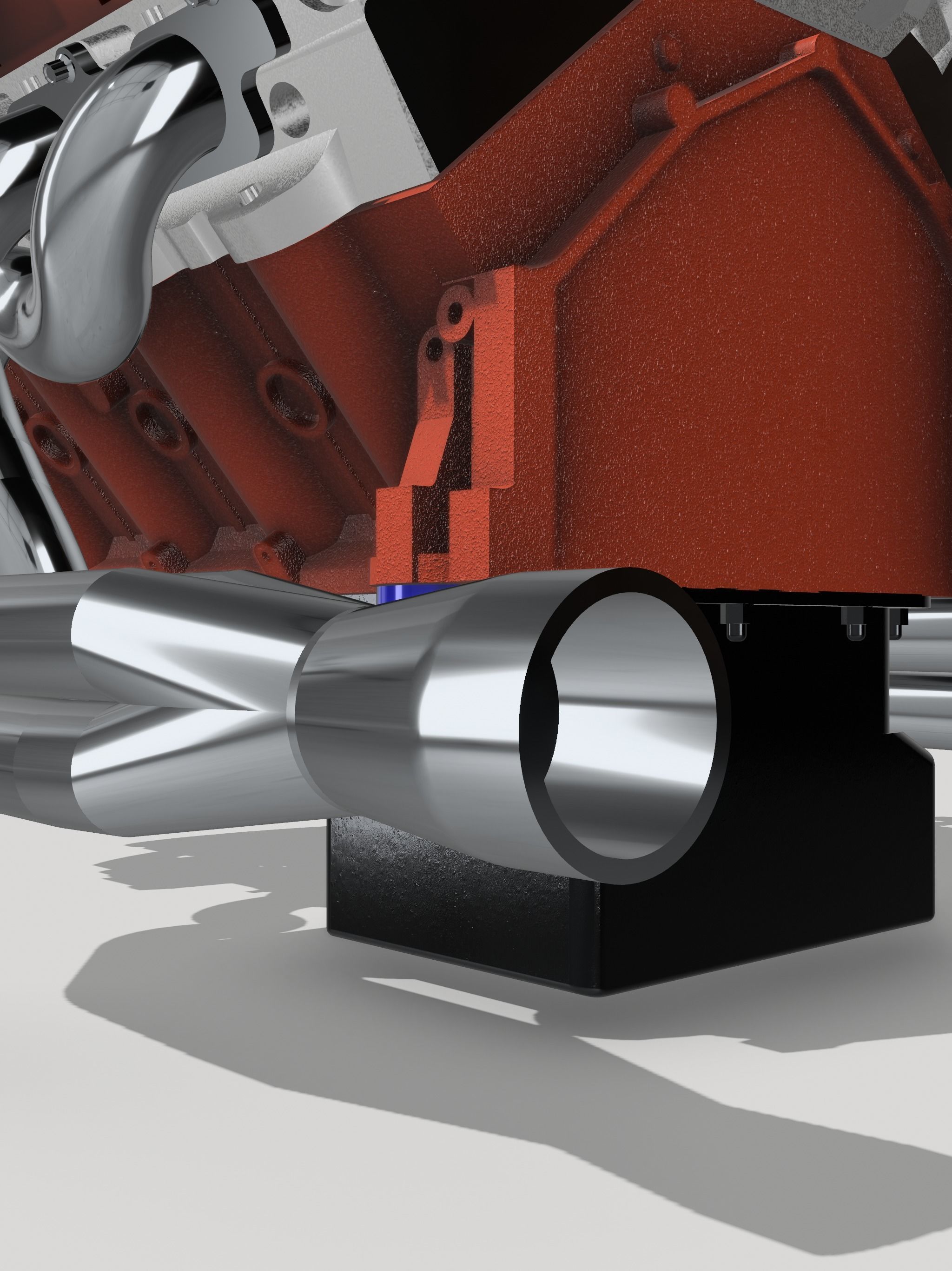 MAGNUSON SUPERCHARGED CHEV ZZ632 ENGINE COMPLETE 3D print model_13