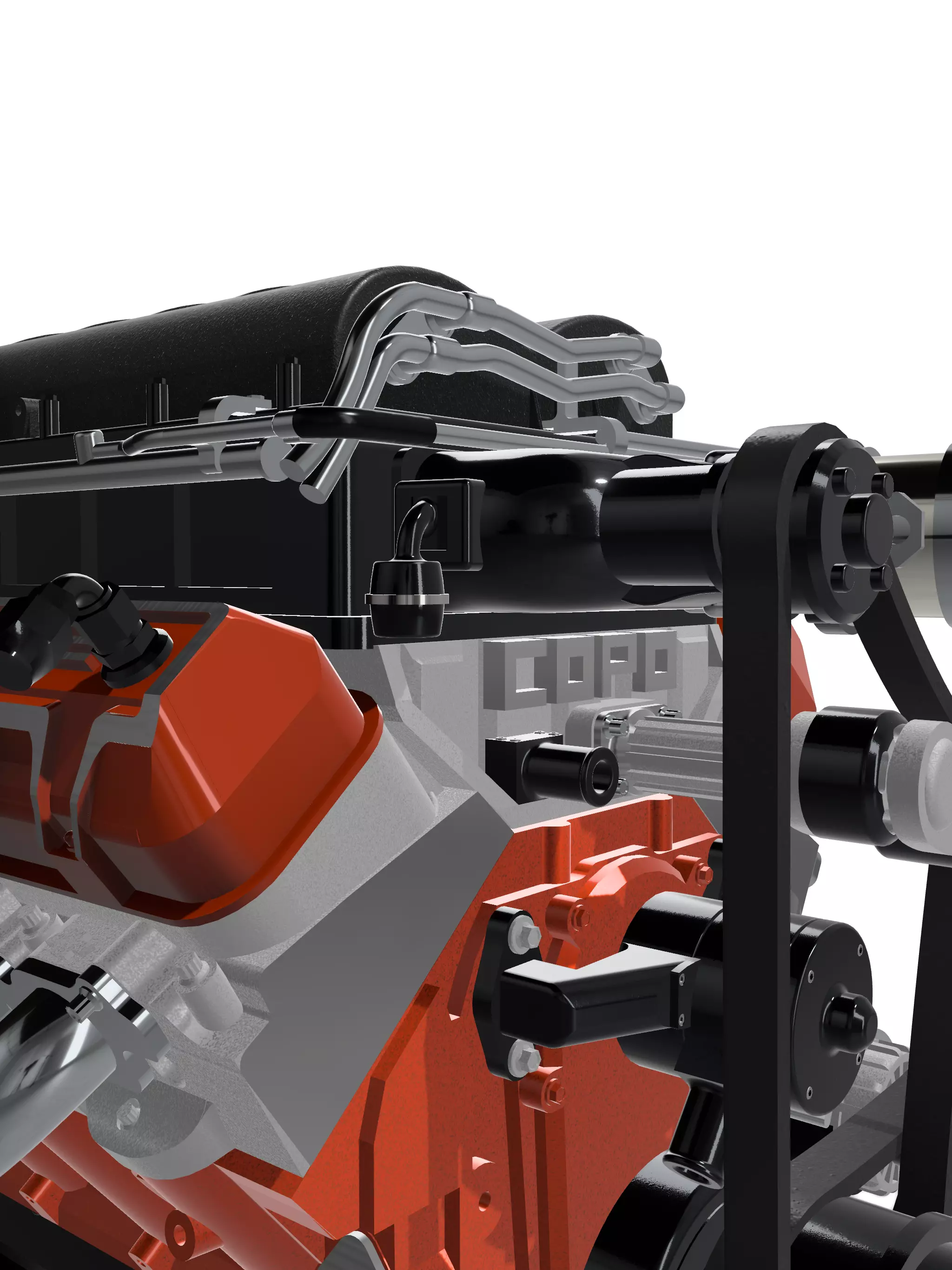 MAGNUSON SUPERCHARGED CHEV ZZ632 ENGINE COMPLETE 3D print model_2