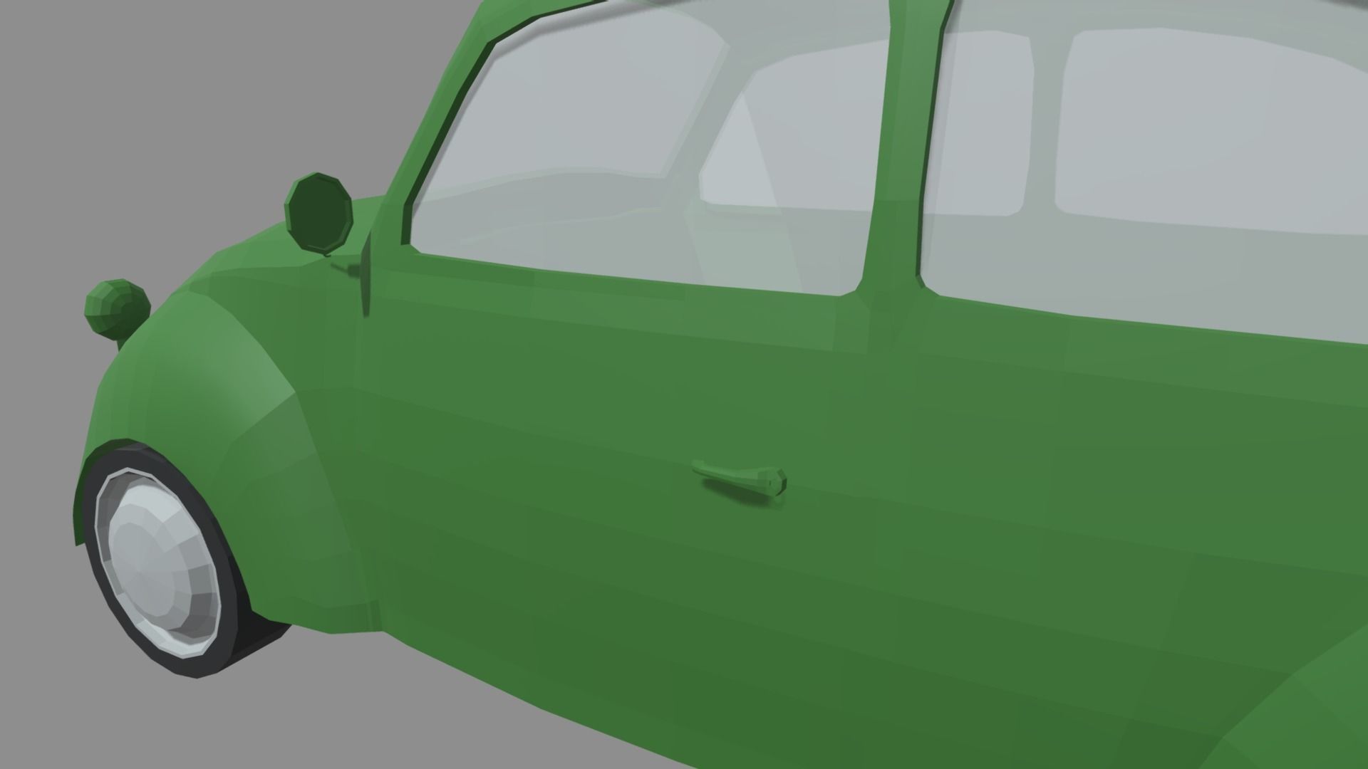 Low Poly Classic Car 01 Low-poly 3D model_6