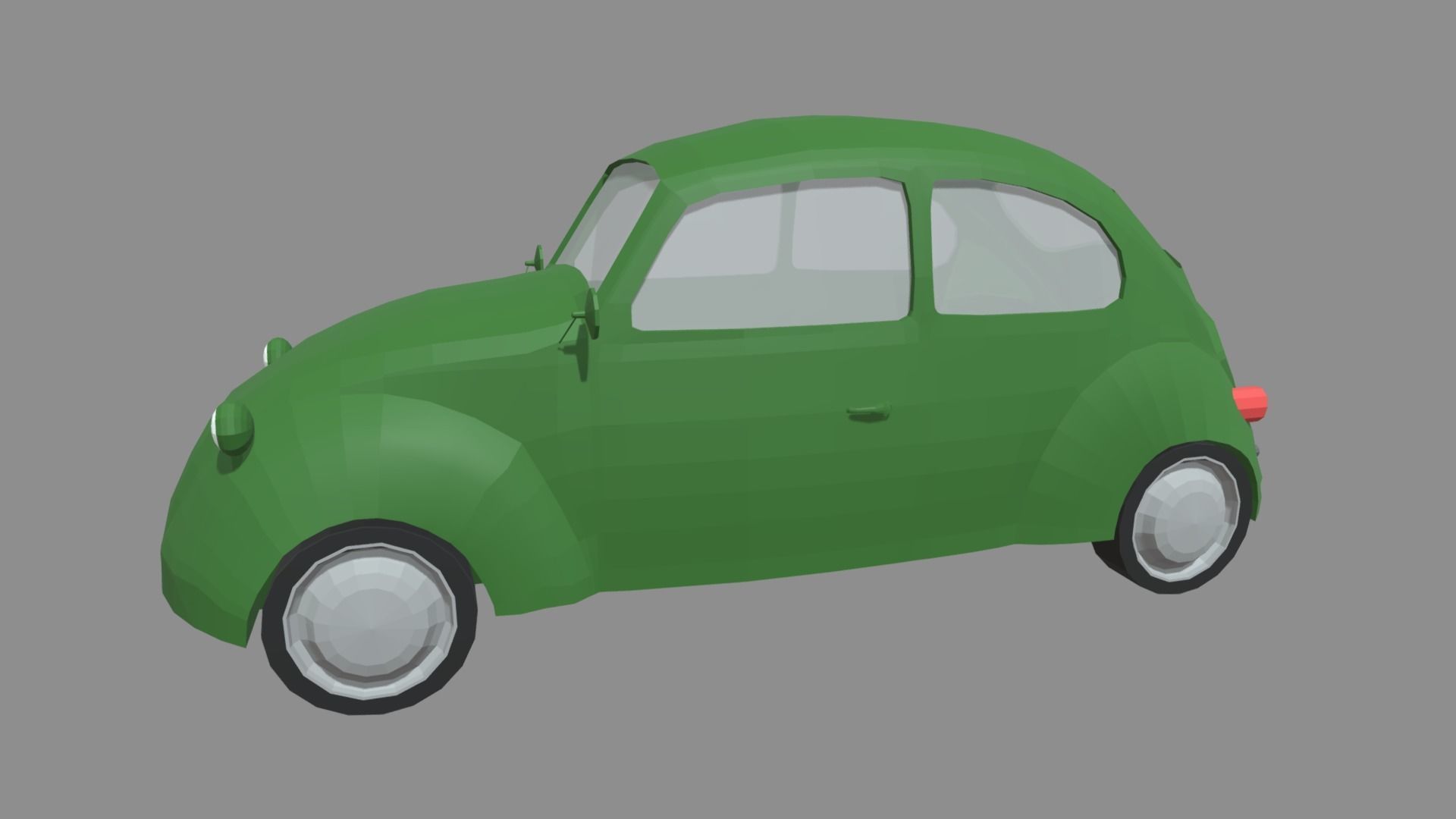 Low Poly Classic Car 01 Low-poly 3D model_2
