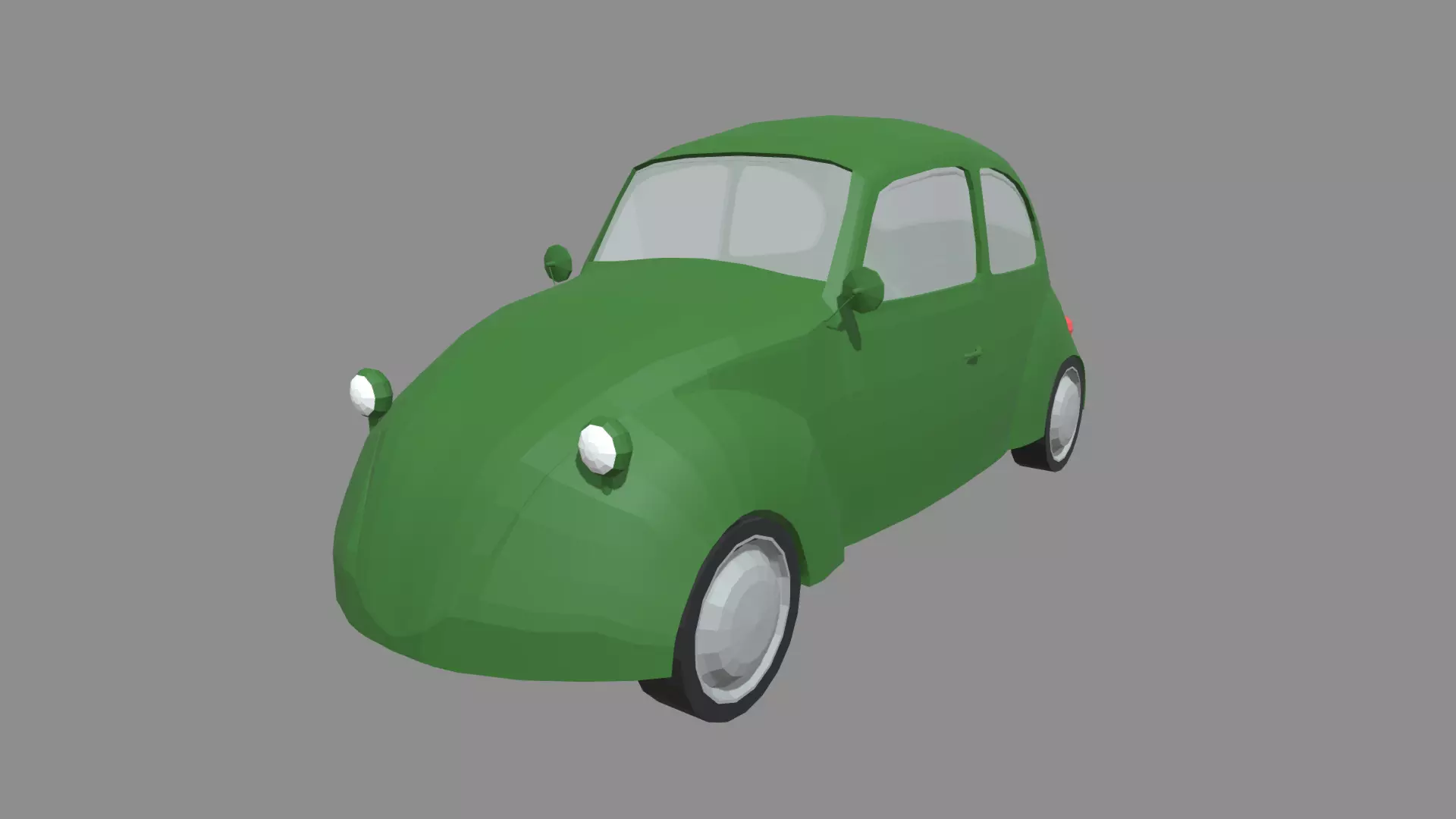 Low Poly Classic Car 01 Low-poly 3D model_0