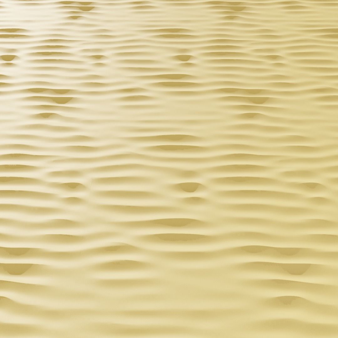 Tileable Sand Terrain Dunes - 4K textures Low-poly 3D model_4