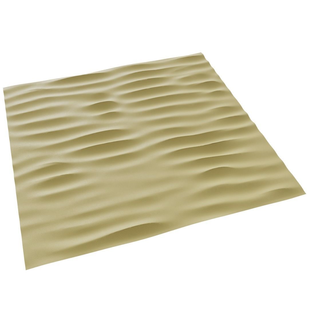 Tileable Sand Terrain Dunes - 4K textures Low-poly 3D model_2