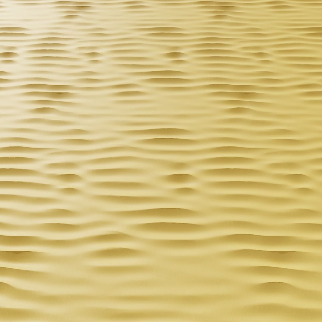Tileable Sand Terrain Dunes - 4K textures Low-poly 3D model_3
