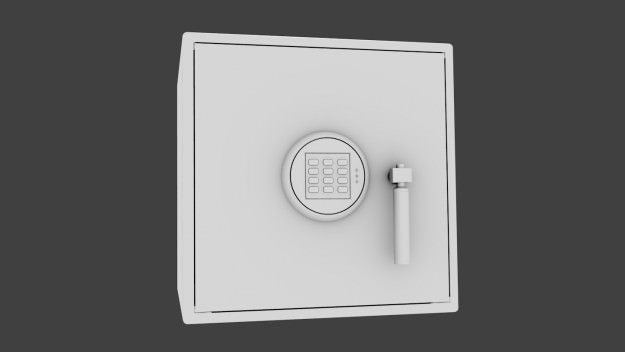 Modern Safe 3D model_4