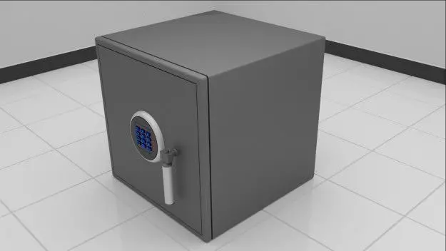 Modern Safe 3D model_0