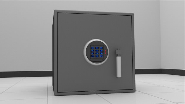Modern Safe 3D model_3
