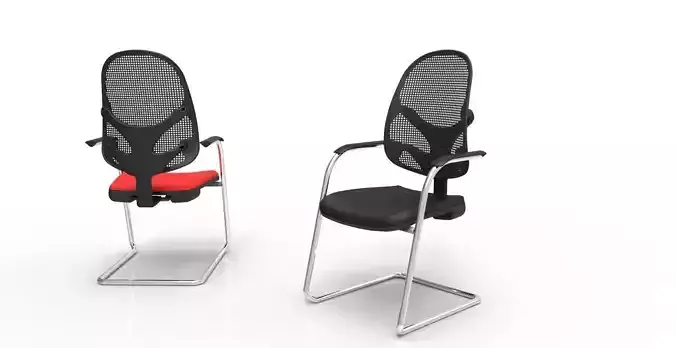 ferrara two office chairs with seat and back