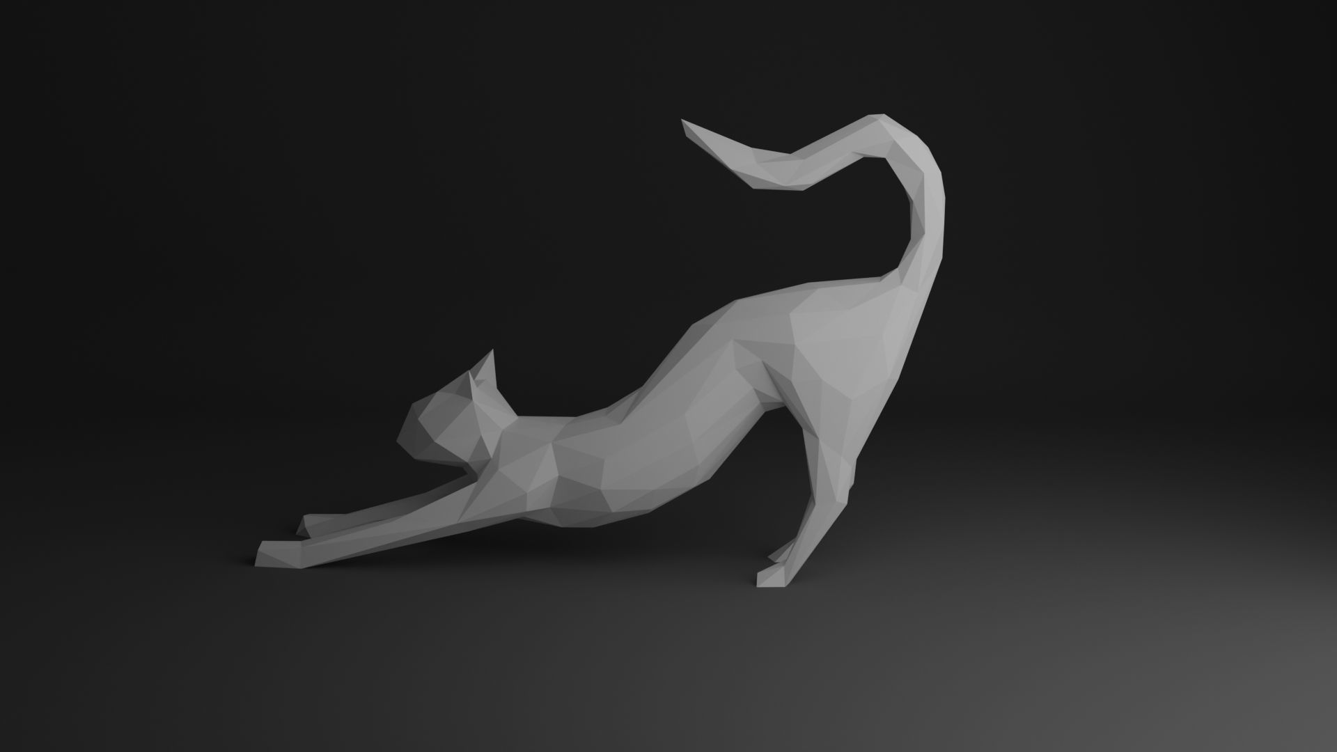 Cat Low Poly 3D Model Collection_31