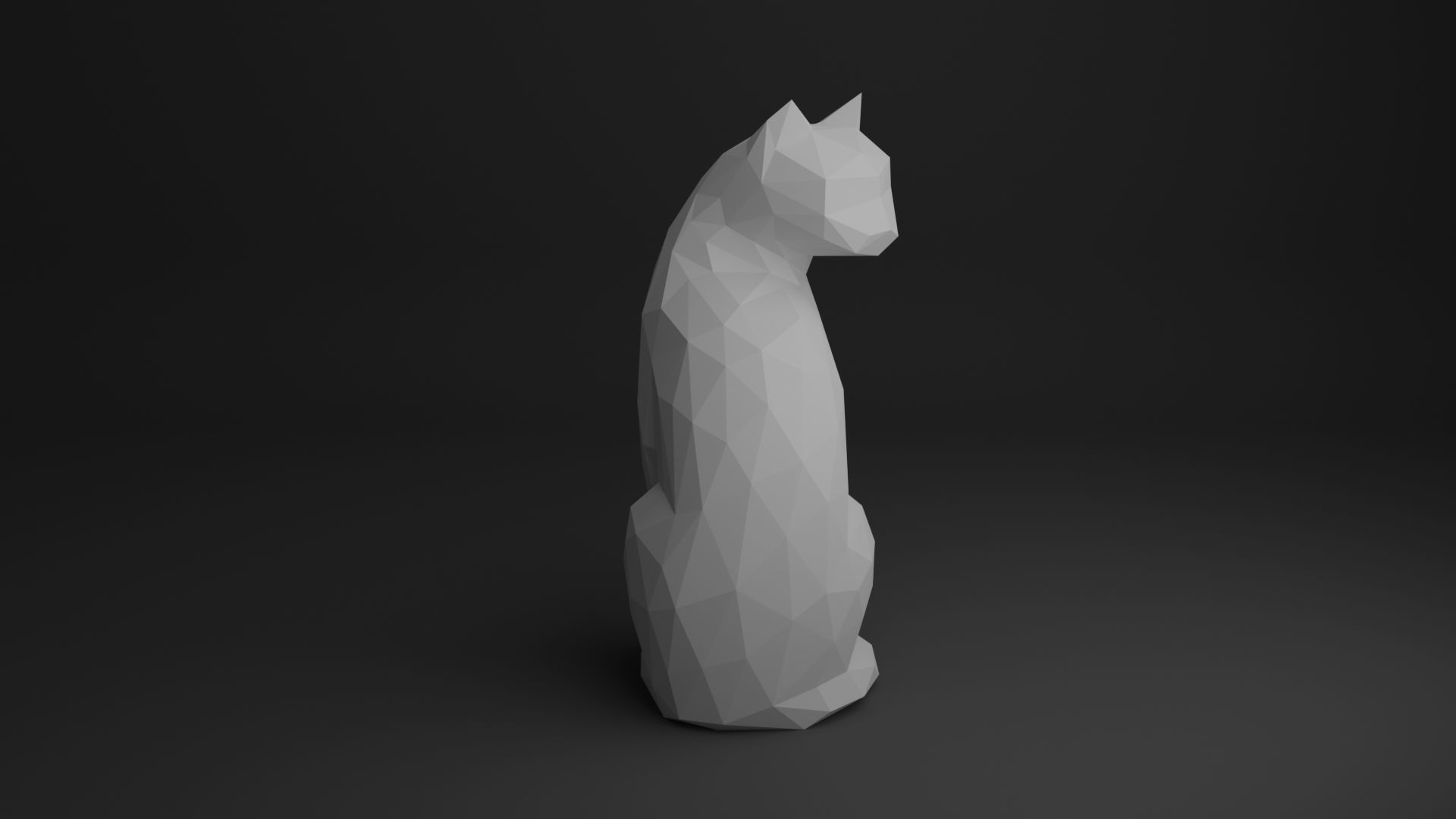 Cat Low Poly 3D Model Collection_26