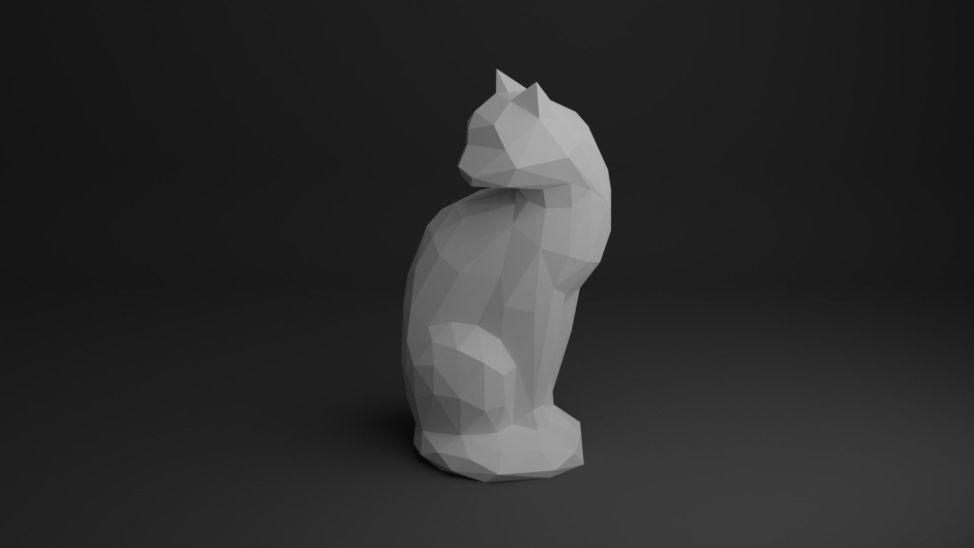 Cat Low Poly 3D Model Collection_25