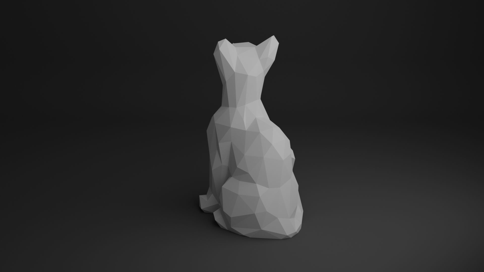 Cat Low Poly 3D Model Collection_24