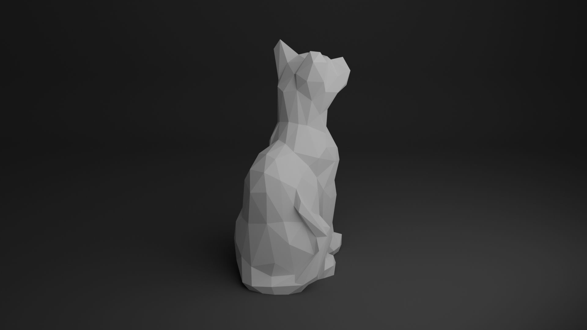 Cat Low Poly 3D Model Collection_22