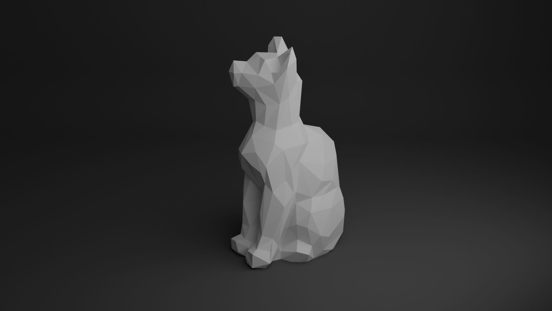Cat Low Poly 3D Model Collection_23