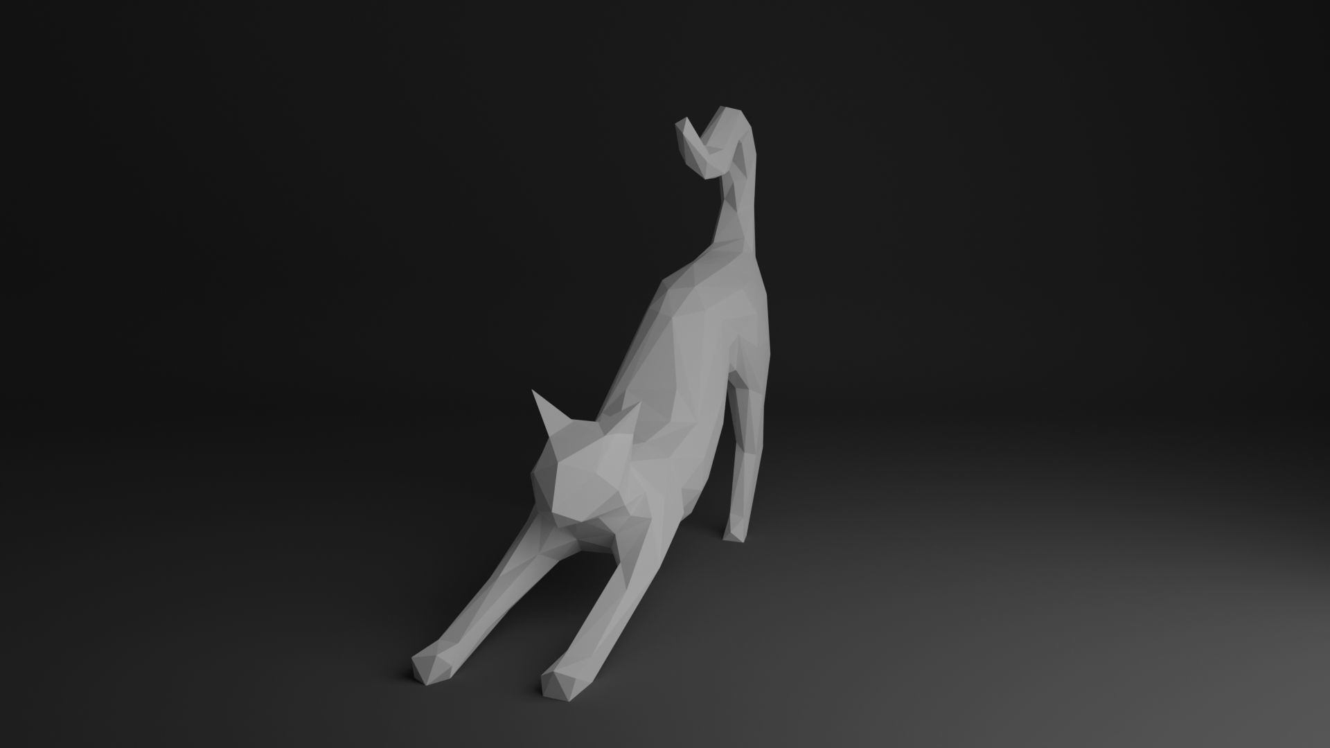 Cat Low Poly 3D Model Collection_30