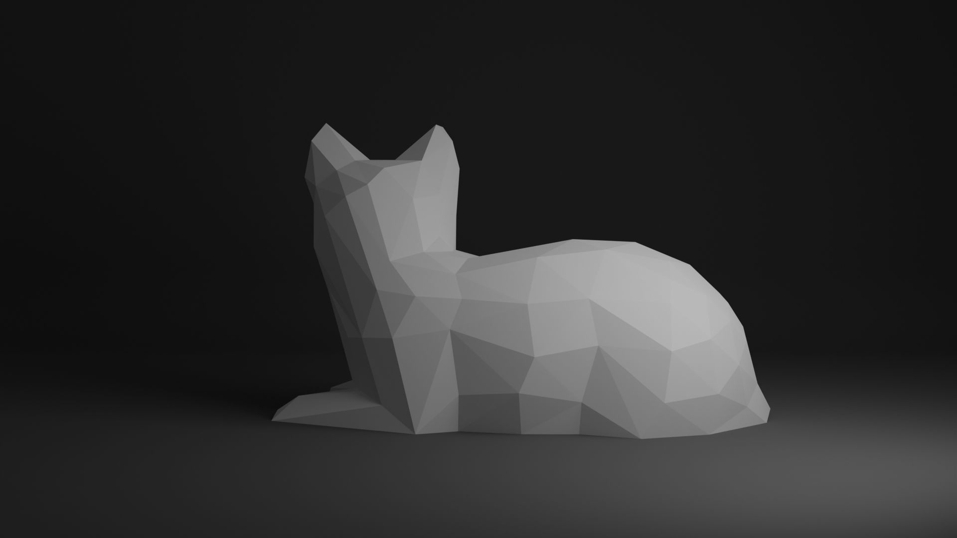 Cat Low Poly 3D Model Collection_15