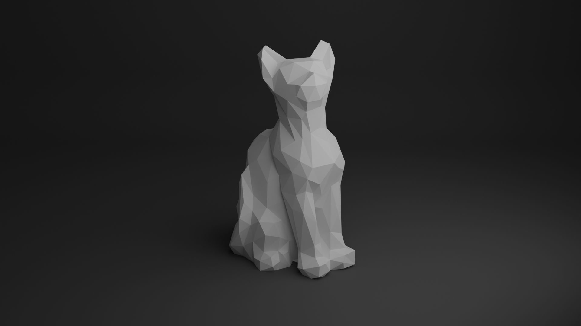 Cat Low Poly 3D Model Collection_21