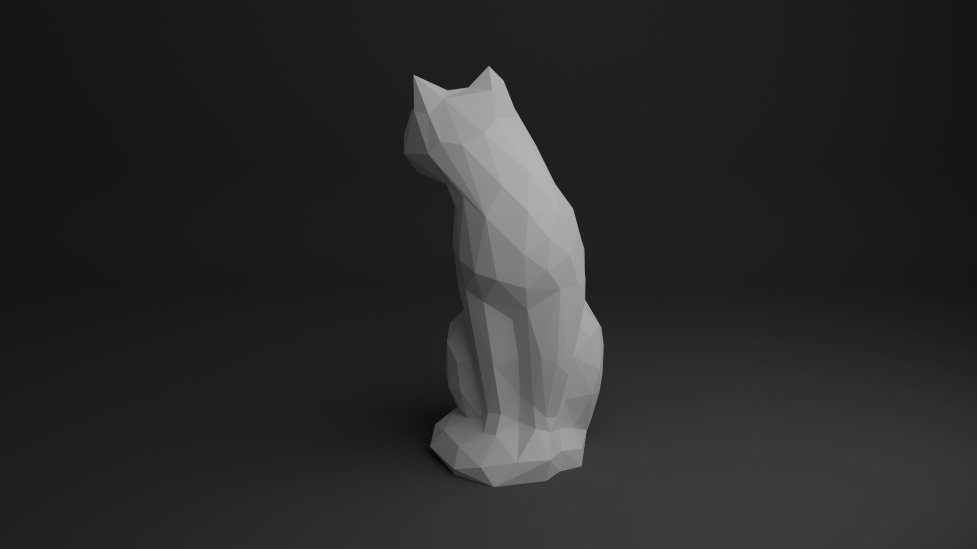 Cat Low Poly 3D Model Collection_28